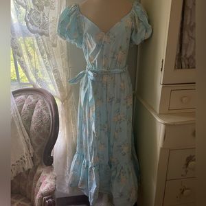 LoveShackFancy dress 🩵💛 NWT